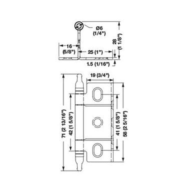 Non-Mortise Full Wrap Hinge with Minaret Finial in Copper Bronze Finish alt 0
