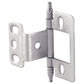 Non-Mortise Partial Wrap Hinge with Minaret Finial in Matte Nickel Finish alt 0