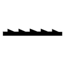 Scroll Saw Blade - .017" x .045" x #7 x 11.5 TPI - Skip Tooth - 12 Pack