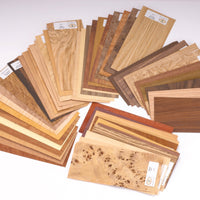 Wood ID Kit & Veneer Sample Pack - Domestic & Exotic Species - 4" x 9" - 50 Piece alt 0