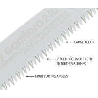GOMTARO, 240mm Root Cutting Large Teeth Replacement Blade Only Model #154-24