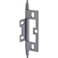 Non-Mortise Butt Hinge with Finial in Satin Chrome alt 0