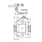 Partial Wrap Non-Mortised Decorative Hinge with Minaret Finial in Satin Chrome Finish - Model# 351.86.410 alt 0