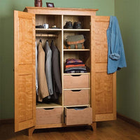 Traditional Cherry Wardrobe - Paper Plan alt 0
