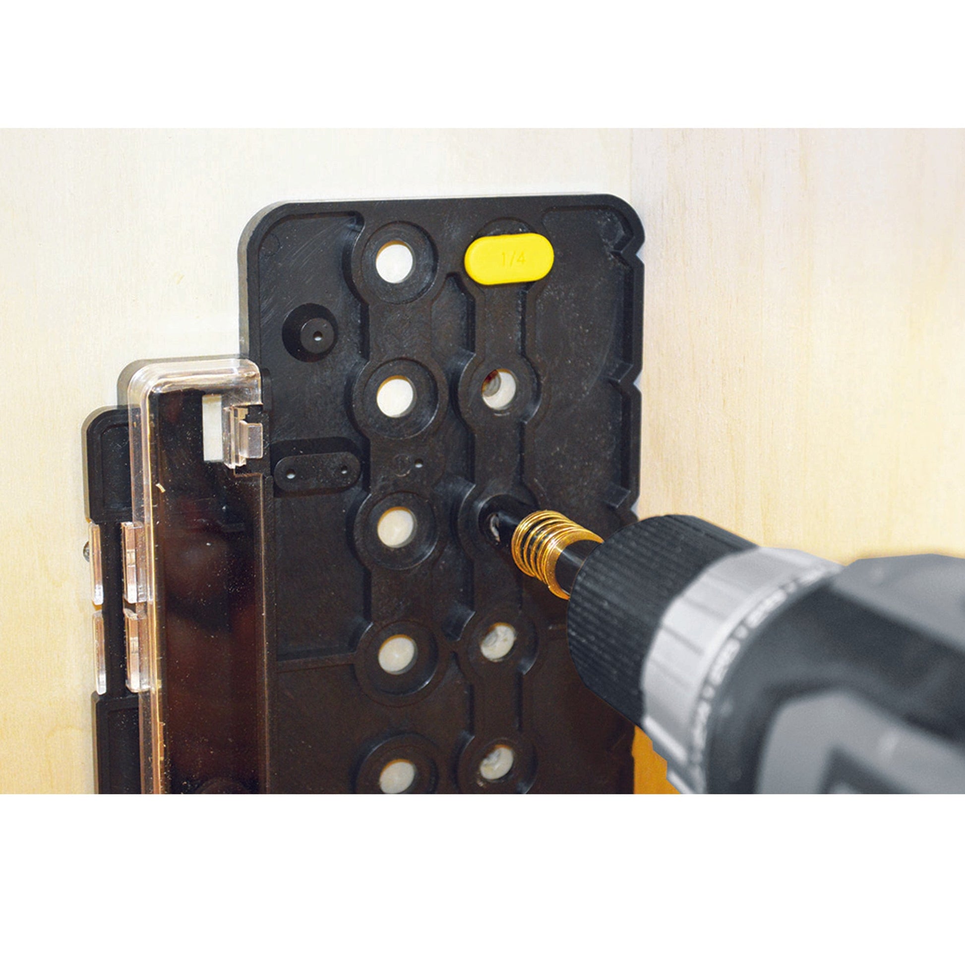 CabinetMate Drilling Template With 1/4" Guided Drill Bit alt 0