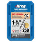 250ct 8 x 1-1/4 Crs WH Screw alt 2