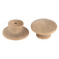 Mushroom Knob w/Screws - Birch - 1-3/4" Diameter - 1" Tall - 2 Piece alt 75
