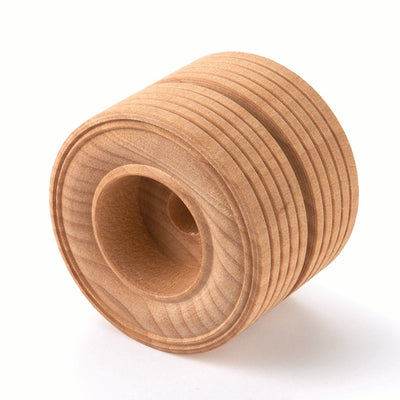 Wooden Dual Truck Wheels - 2" Diameter - 11/16" W - 3/8" Axle Hole alt 0