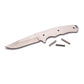 Fixed Blade Drop Point Skinner Knife for Hunting and Fishing - 8" - Unfinished Kit alt 0
