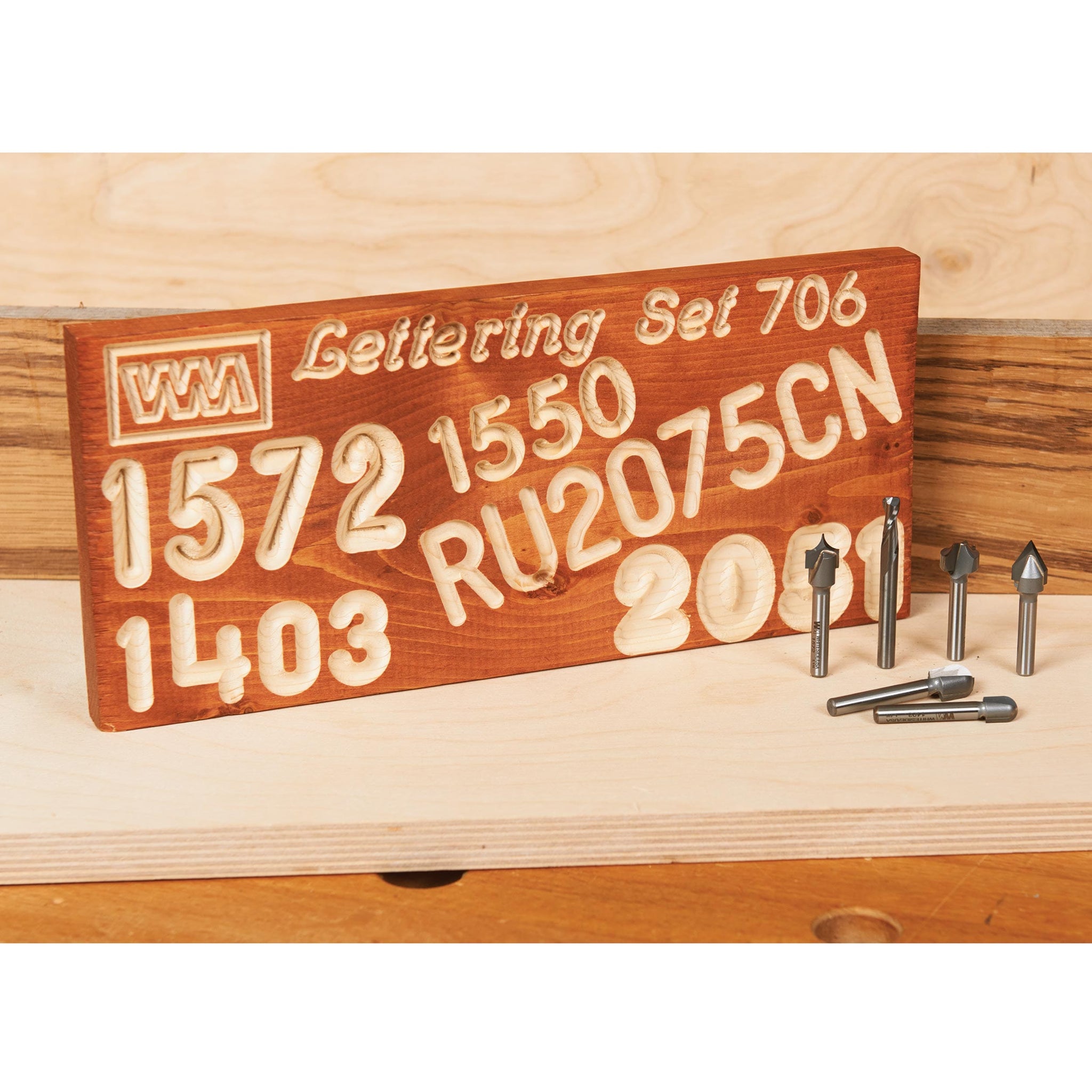 Whiteside CNC Router Bit Set - 1/4