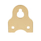 Picture Frame/Mirror Wall Hanger - Polished Brass Finish with Screws - 5 Piece alt 0
