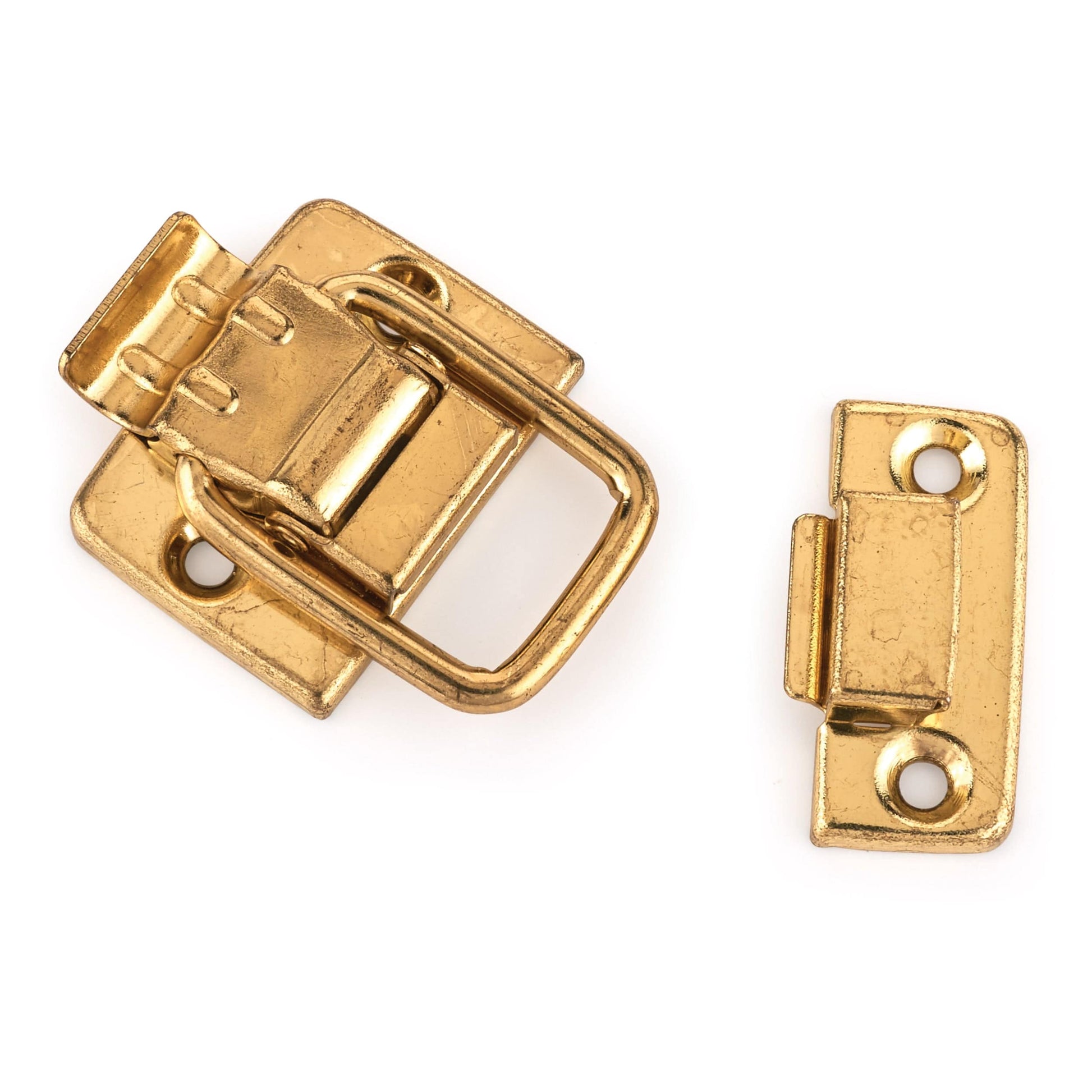 Draw Catch HIGHPOINT - Draw Catch with Screws - Small - Polished Brass Plated ...