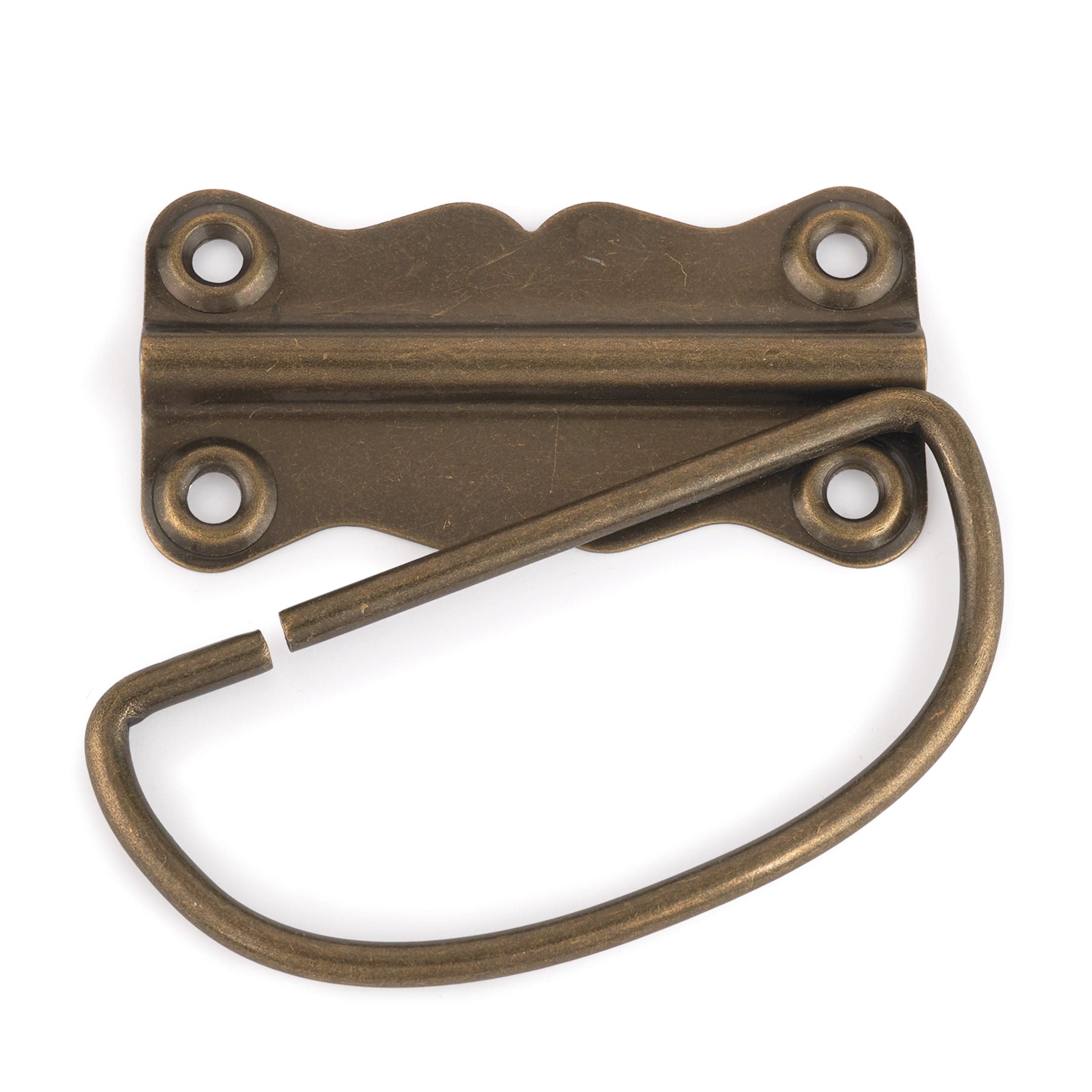 HIGHPOINT - Chest Handle with Screws - Antique Brass Plated | Woodcraft