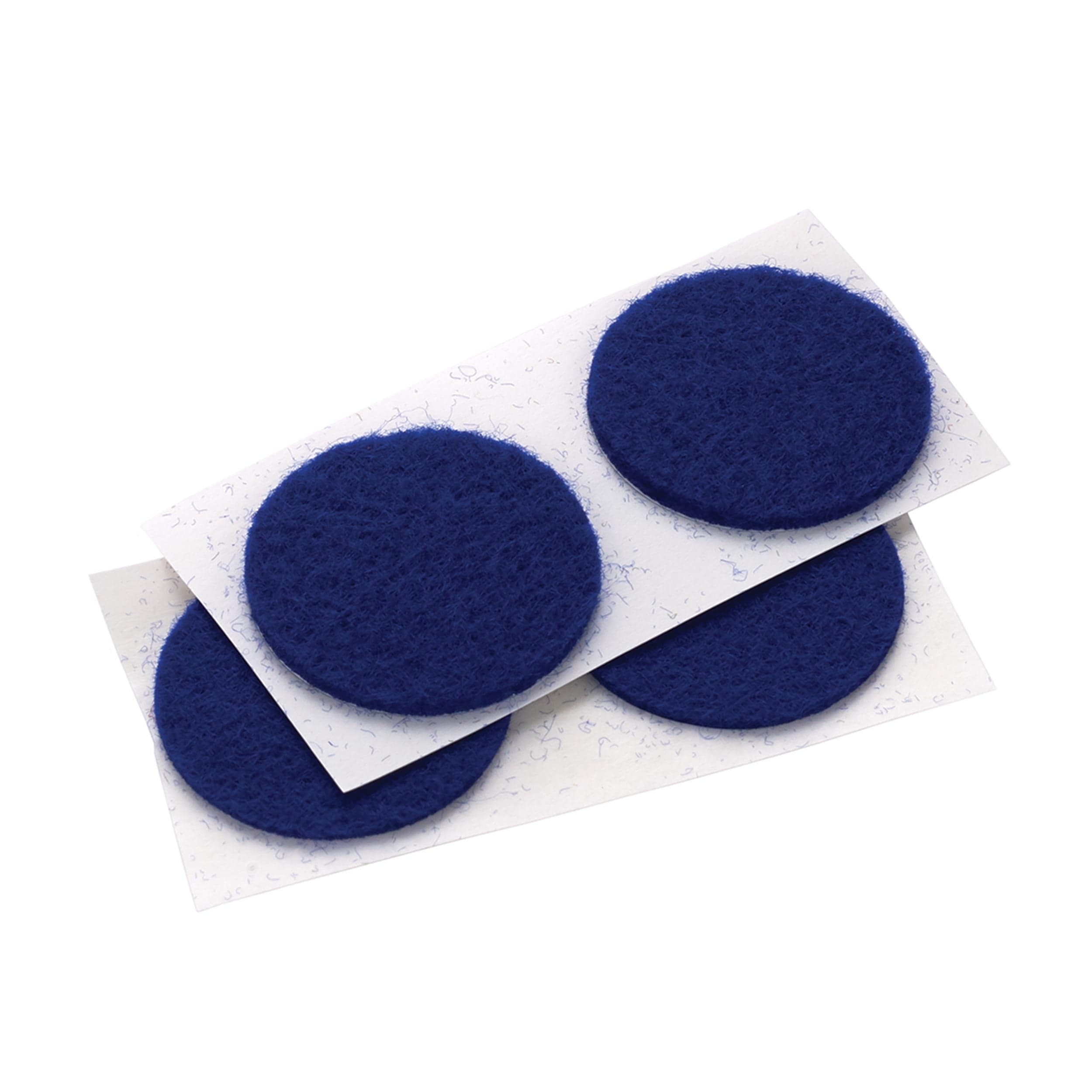 BENCO Felt Dot, SelfAdhesive, Blue 1" dia. 18piece Woodcraft