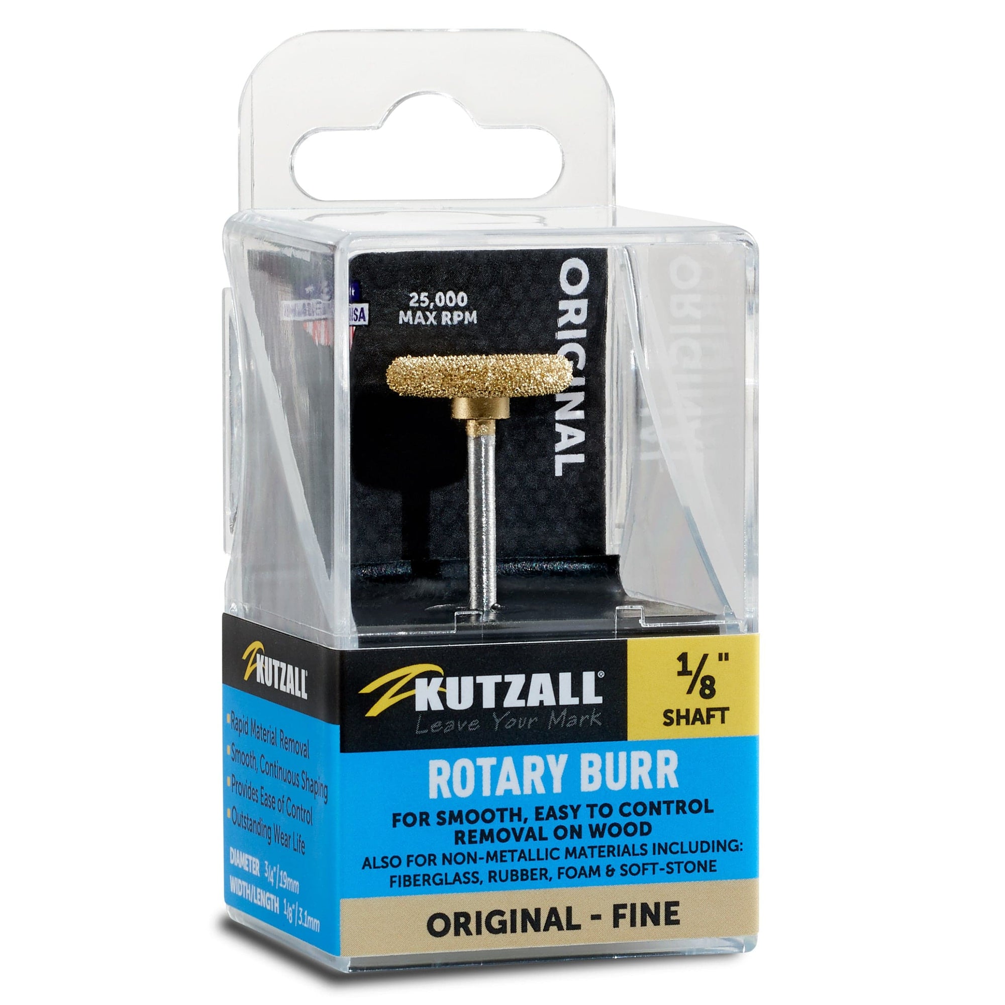Original Rotor Saw Burr, 1/8" Shaft, Fine (3/4" x 1/8") alt 0