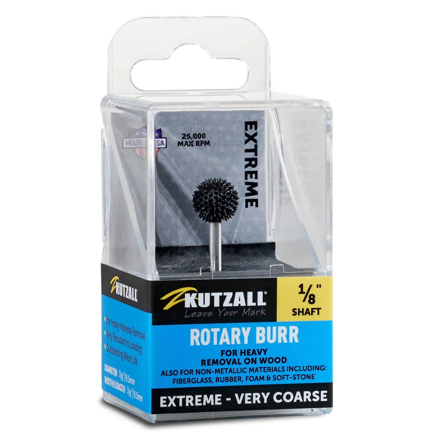 Extreme Sphere Burr, 1/8" Shaft, Very Coarse (3/8" x 3/8") alt 0