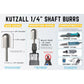 Extreme Ball Nose Burr, 1/4" Shaft, Very Coarse (3/4" x 1-1/8") alt 0
