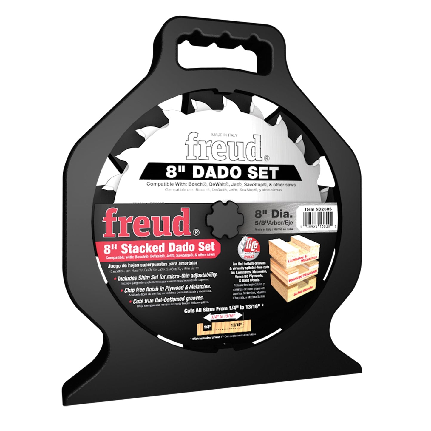 8" Stacked Dado Set for All Saws alt 0