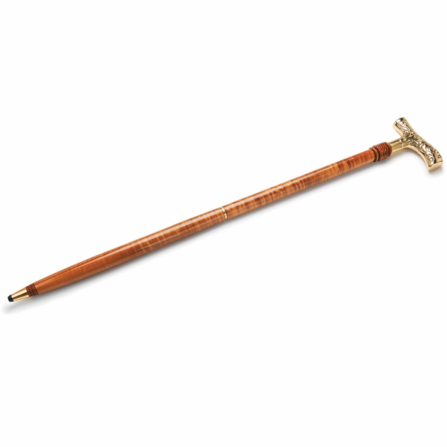 Large Filigree Style Cane Handle Brass alt 2