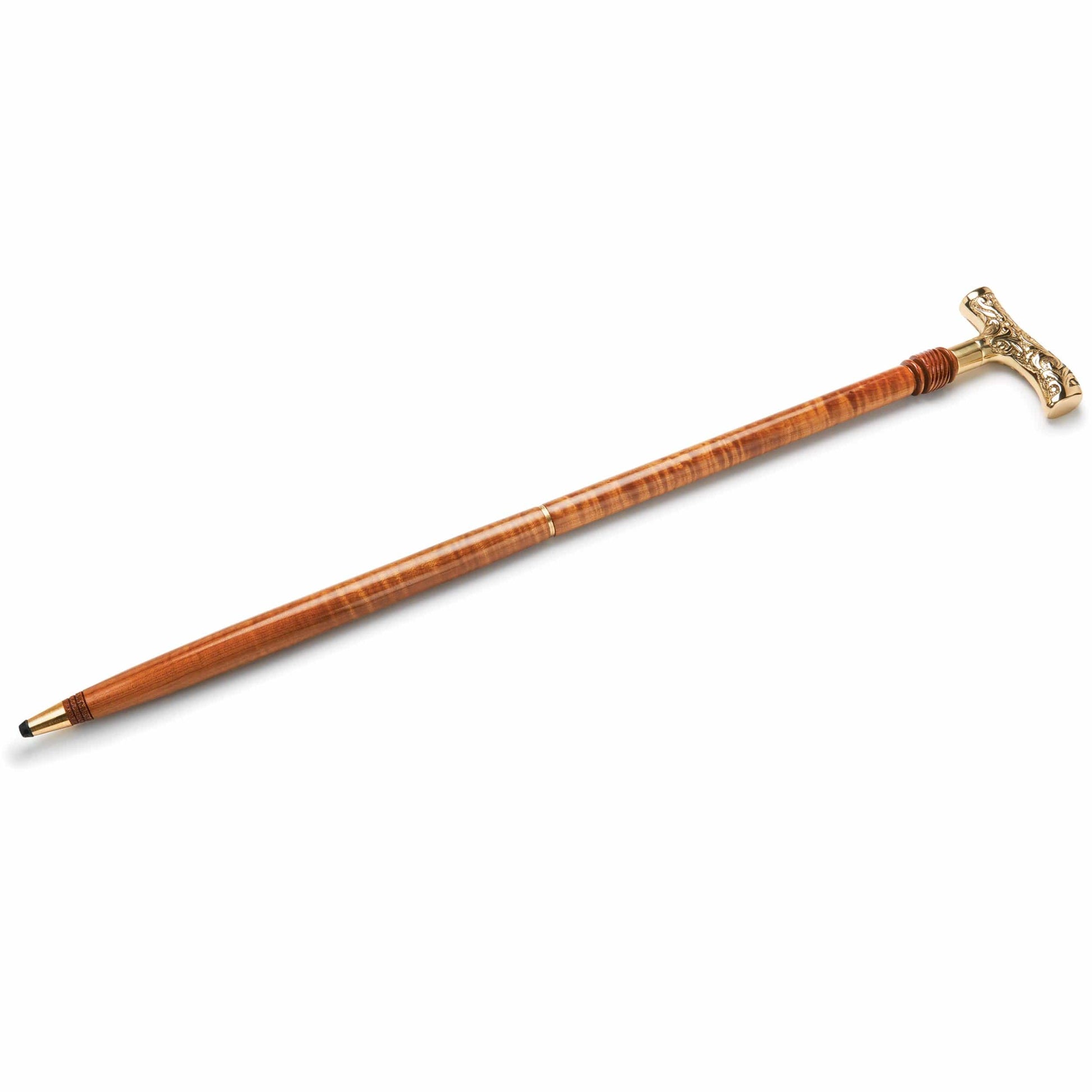 Large Filigree Style Cane Handle Brass alt 2