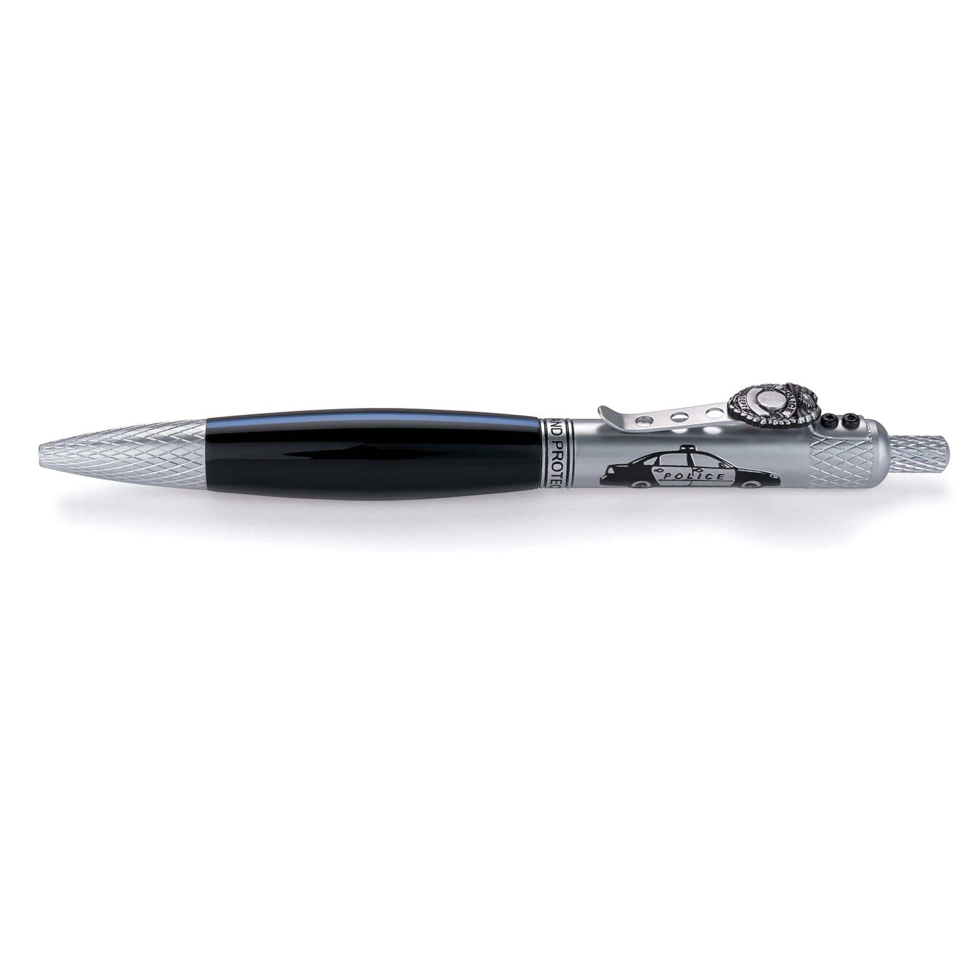 Law Enforcement Click Ballpoint Pen Kit Satin Chro alt 0