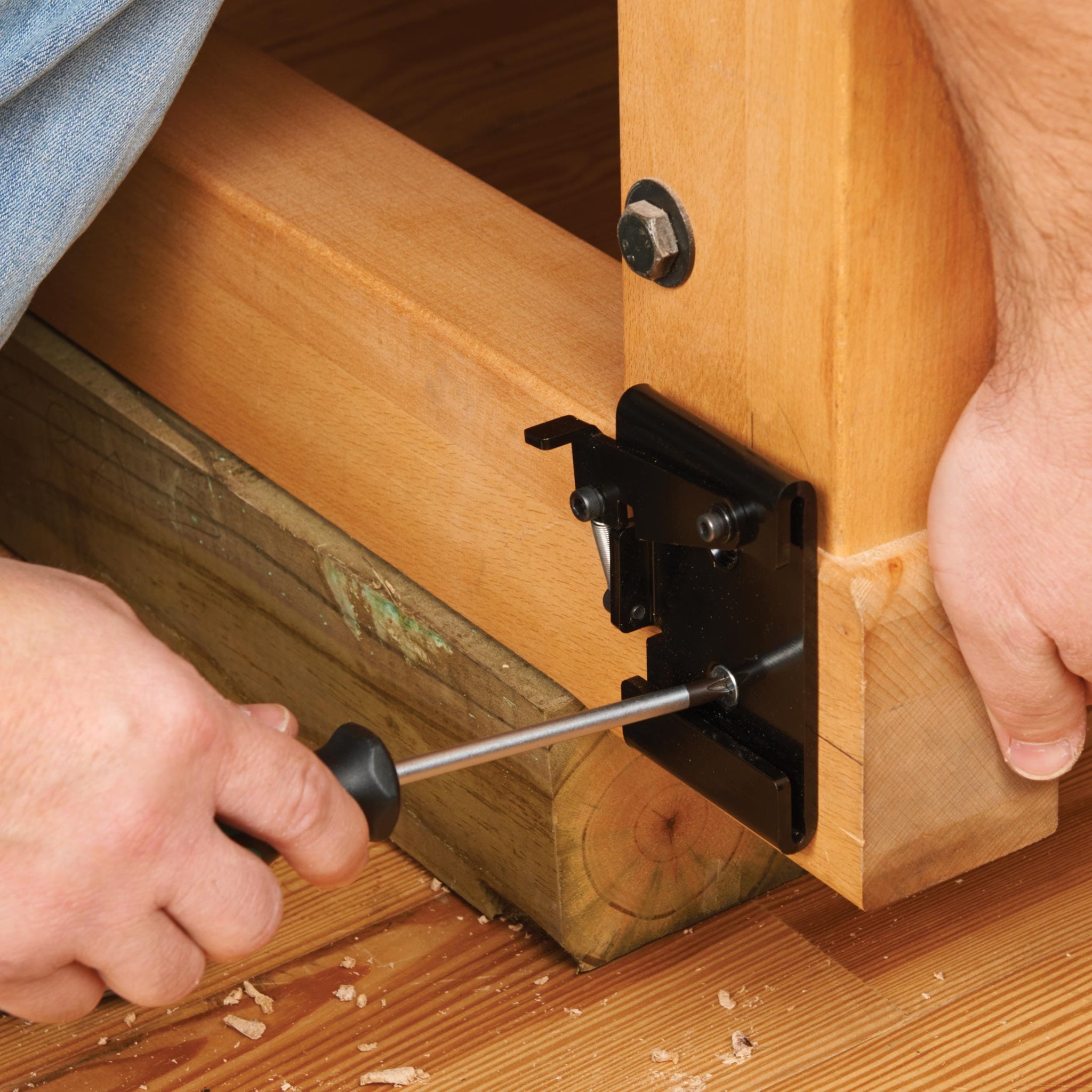 WoodRiver Quick Release Caster Plate 4 Pack Woodcraft