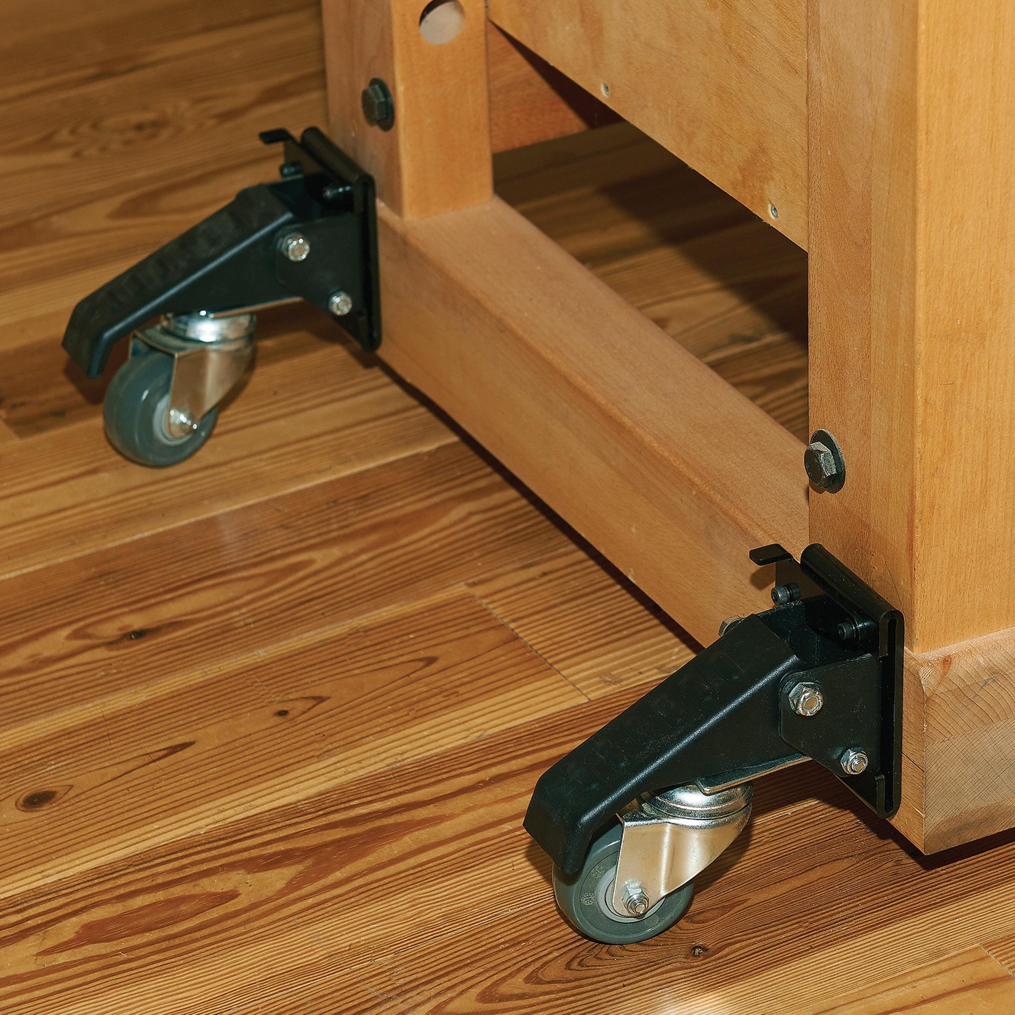 WoodRiver Quick Release Caster Plate 4 Pack Woodcraft