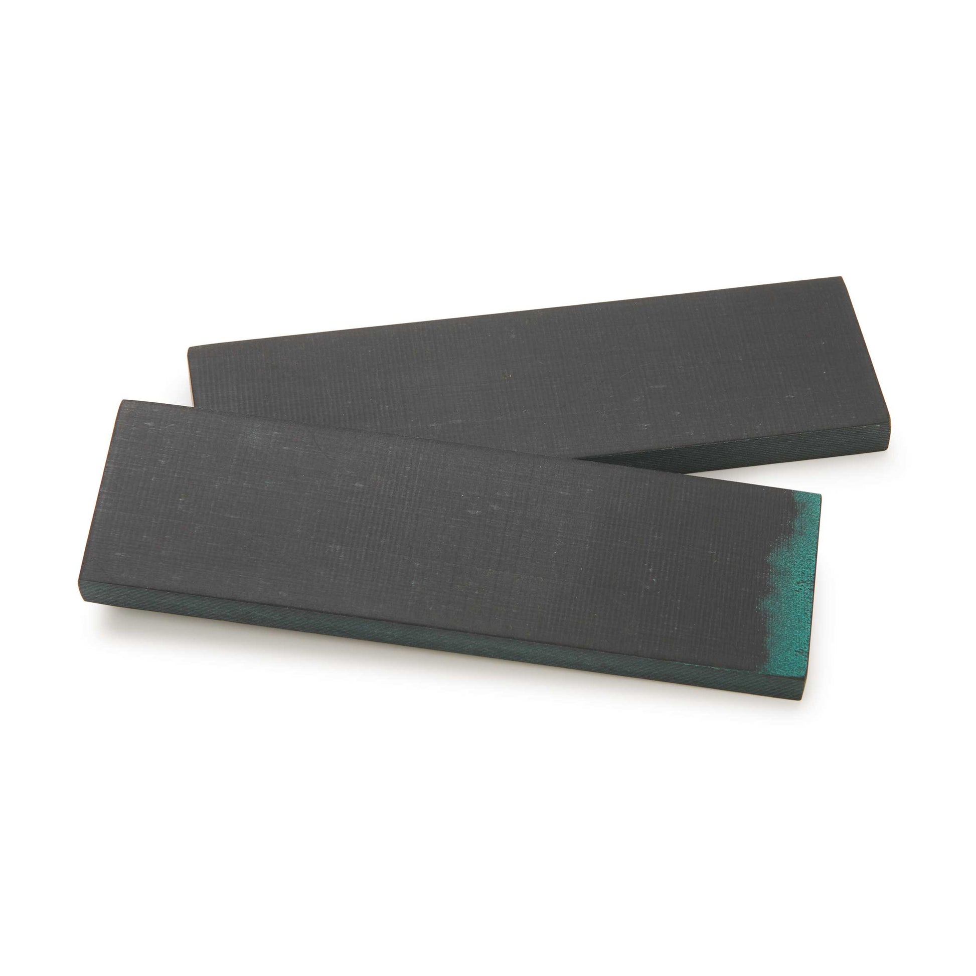 WR Black & Green Micarta 8mm x 1-1/2" x 5" Knife Scale 2pc alt 0