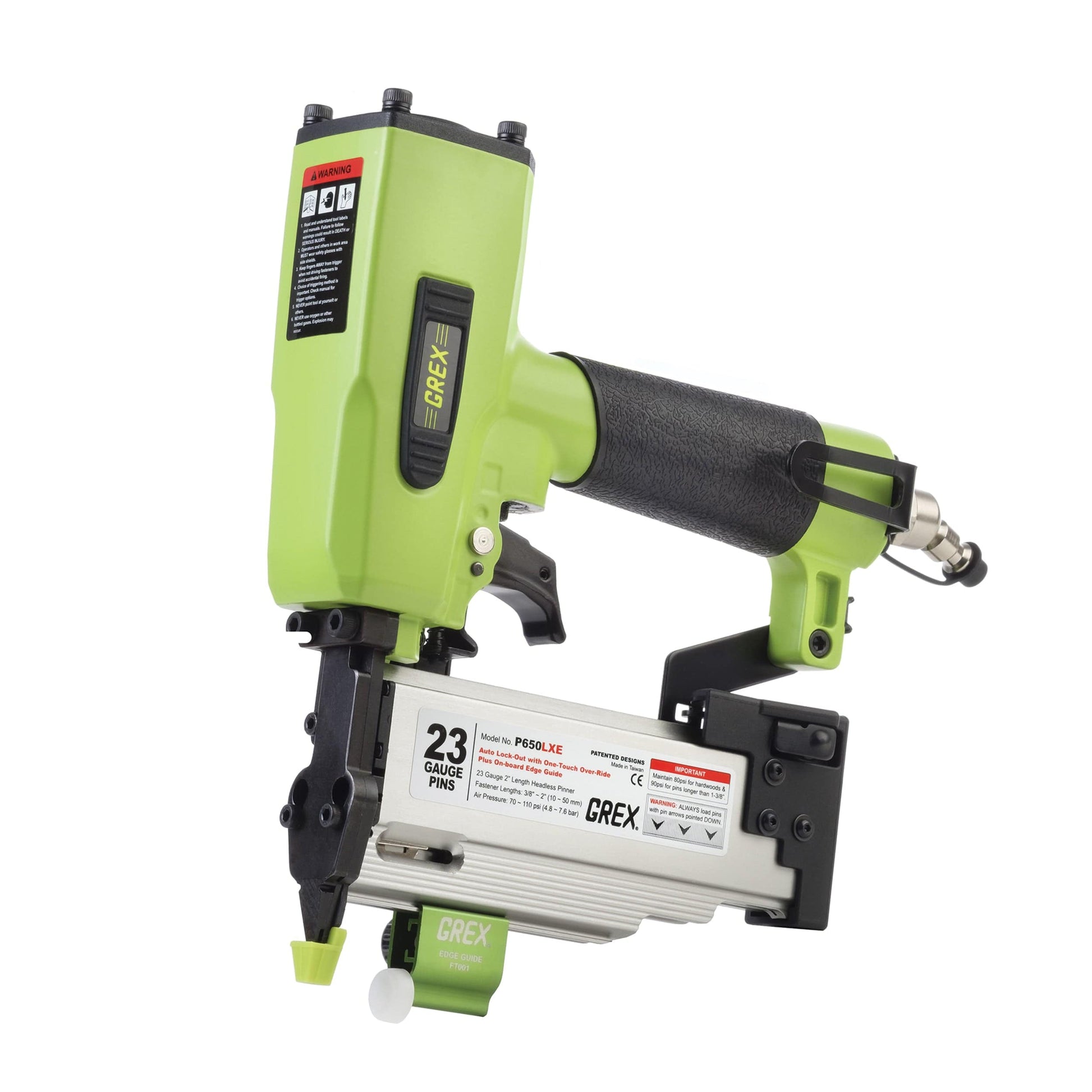 23-Gauge 2" Headless Pinner with One-Touch Override Lock-Out alt 0
