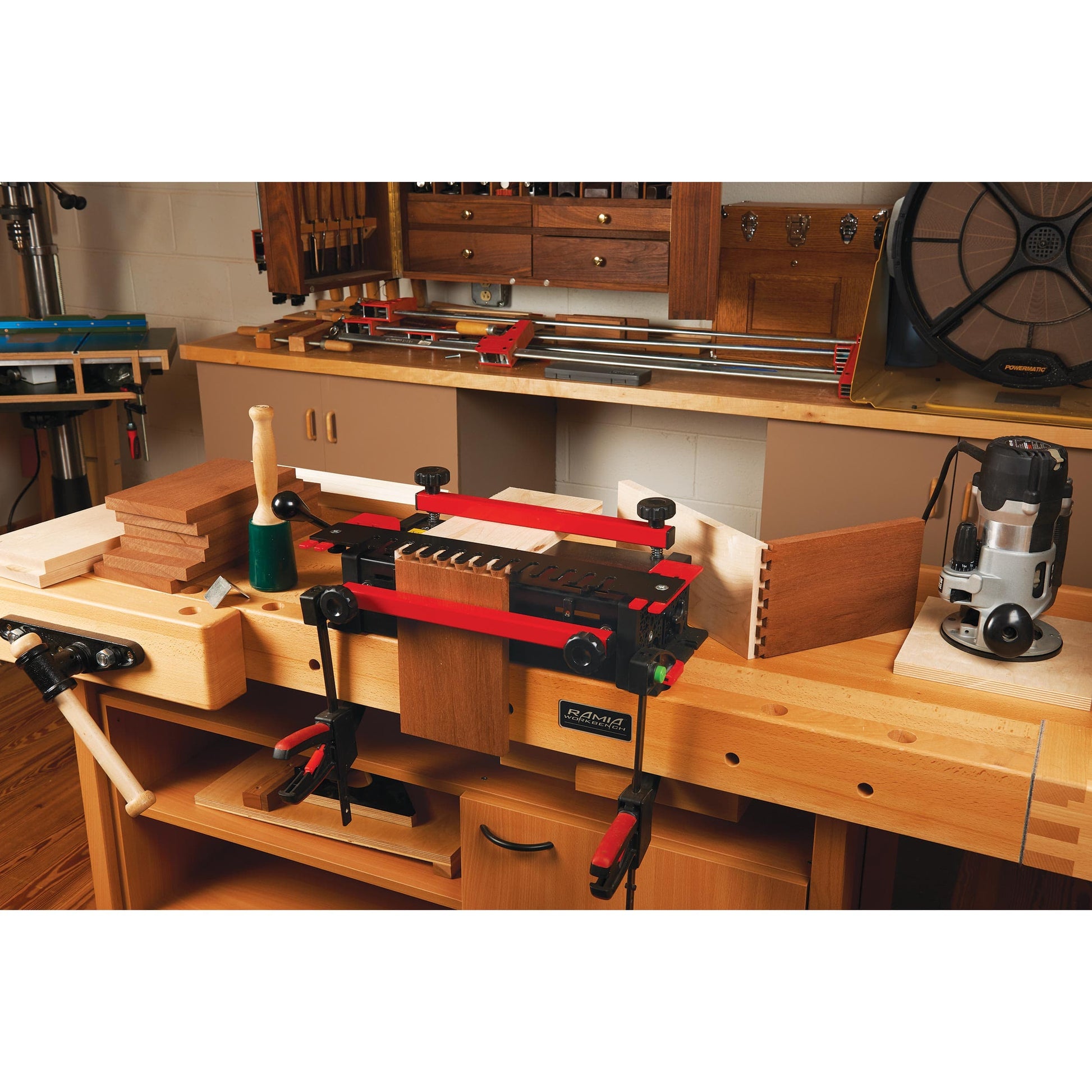 12-1/2" Fixed Through Dovetail Template For WoodRiver Deluxe Dovetail Jig alt 0