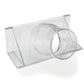 2-1/2" Clear Fence Adapter Dust Collection Fitting alt 0