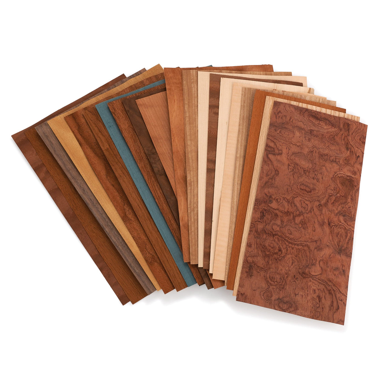 Sauers Domestic and Exotic Wood Veneer Pack 51/2" to 71/2" Width