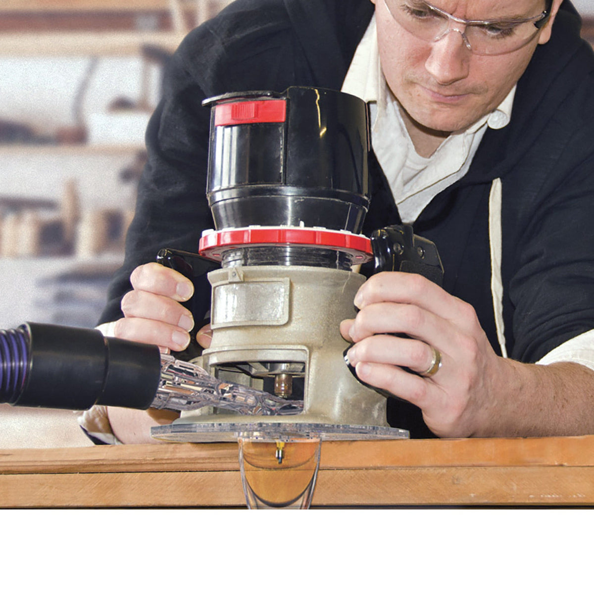 Universal Tools Air Router Oneida Air Systems Universal Router Hood With Hose | Woodcraft