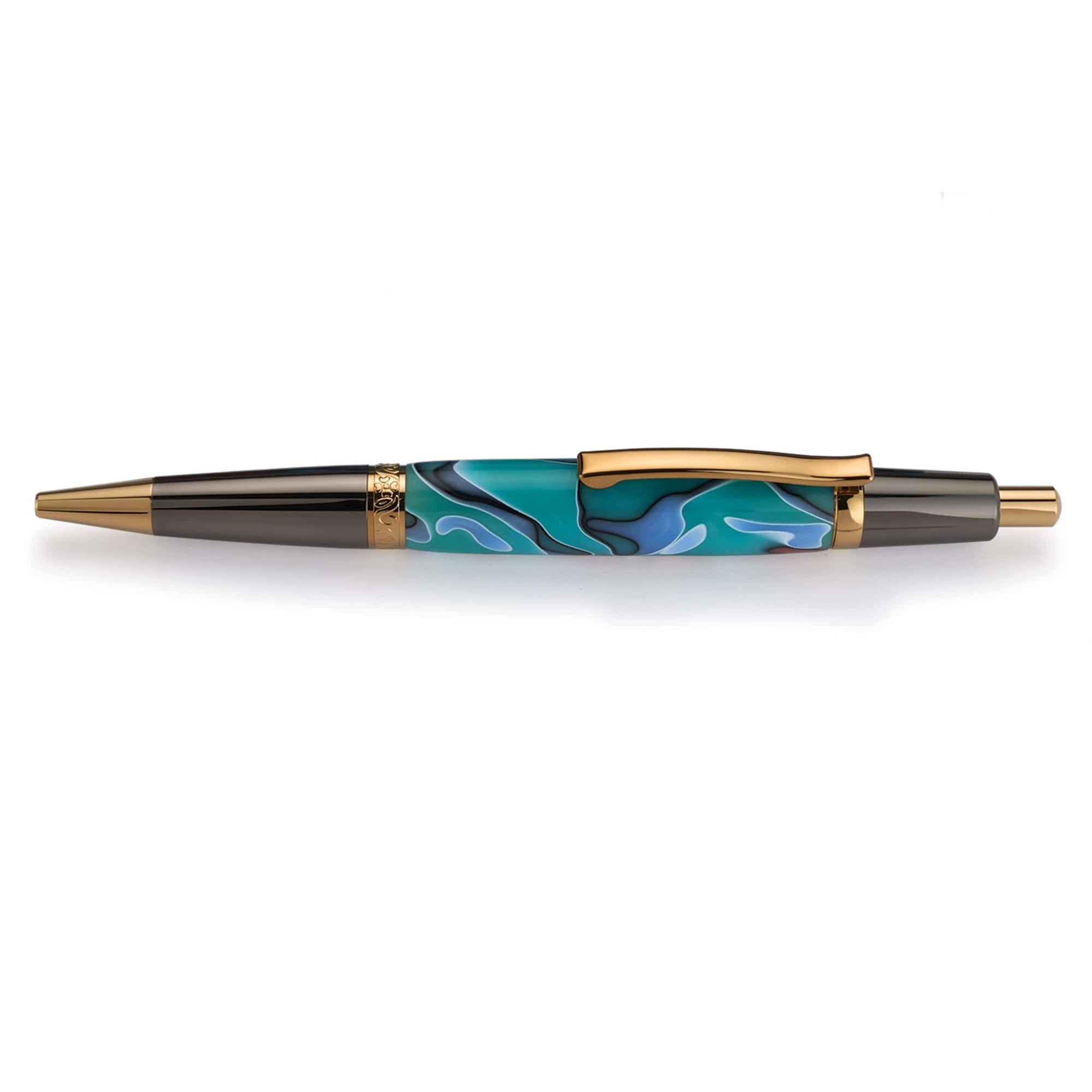 Wall Street II Elegant Click Ballpoint Pen Kit - Gunmetal & Hardite