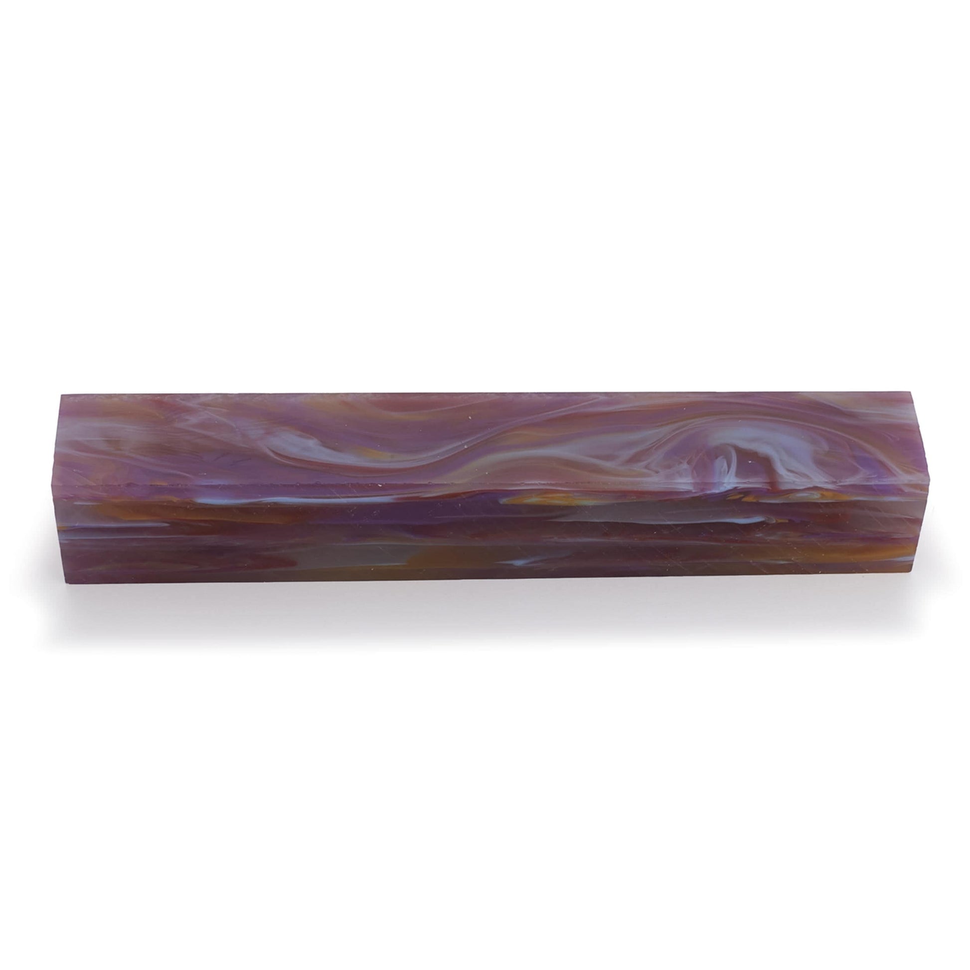 Acrylic Pen Blank - Lavender Fields 3/4" x 3/4" x 5" alt 0