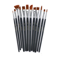 Hobby and Artist Brush Set - 12 Piece alt 0