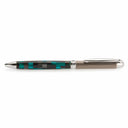 7 mm Slim Style Hybrid Twist Ballpoint Pen Kit - Brushed Gunmetal & Chrome alt 0