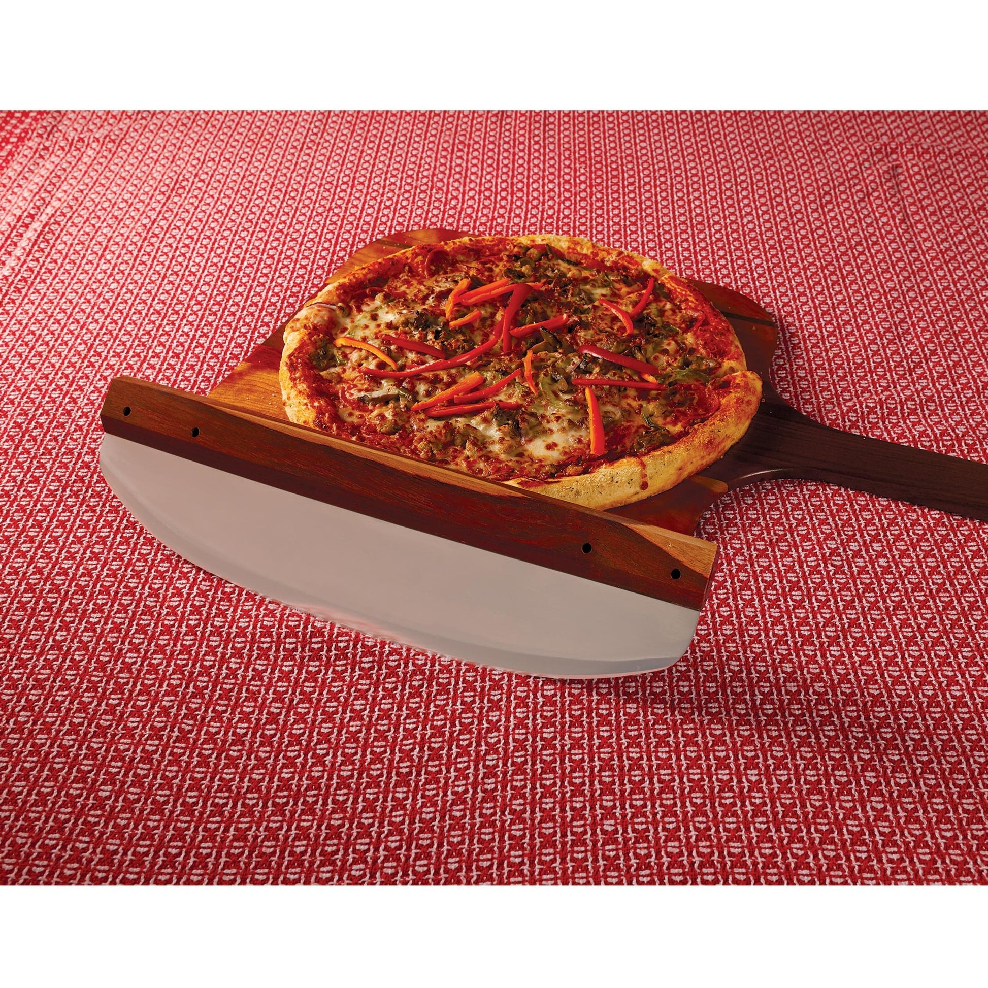 Pizza Rocker Cutter Rococo Pizza Rocker 16-Inch Pizza Cutter Rocker | Stainless Steel Rocking ...