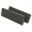 3D Micarta Knife Scales - 3/8" x 2" x 5" - Black and Gray Quail Feather - Pair alt 0