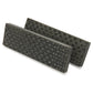 3D Micarta Knife Scales - 3/8" x 2" x 5" - Black and Gray Quail Feather - Pair alt 0