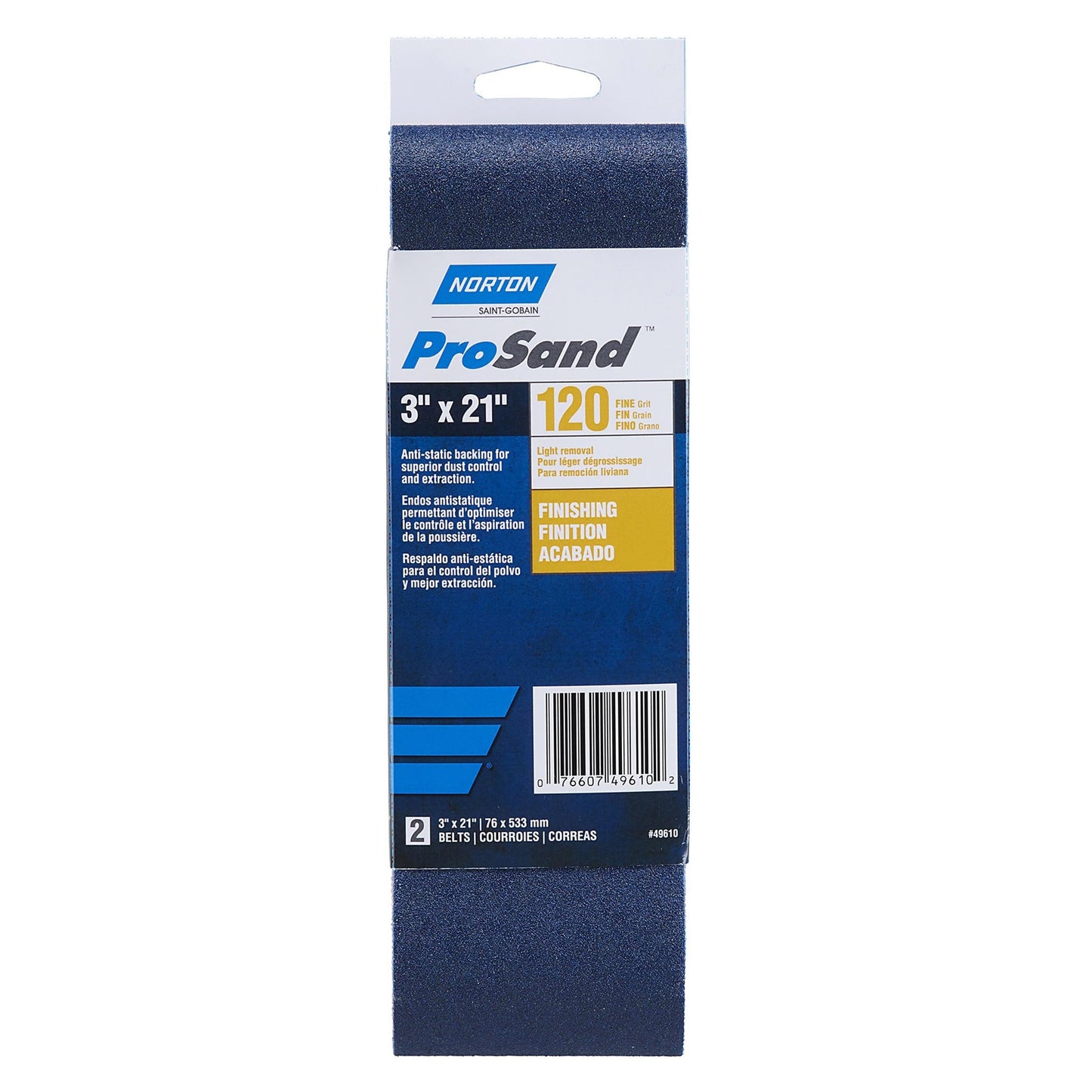 Norton ProSand 3 x 21 Sanding Belt 120 G alt 0