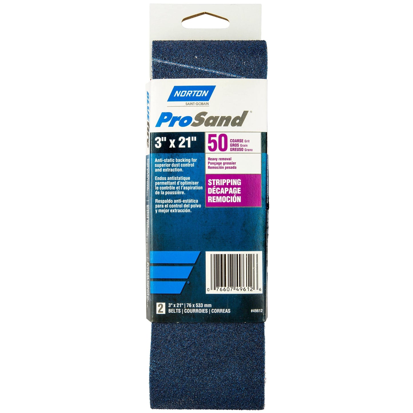 Norton ProSand 3 x 21 Sanding Belt 50G alt 0