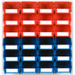 26pc. Wall Storage Unit - Red & Blue alt 0