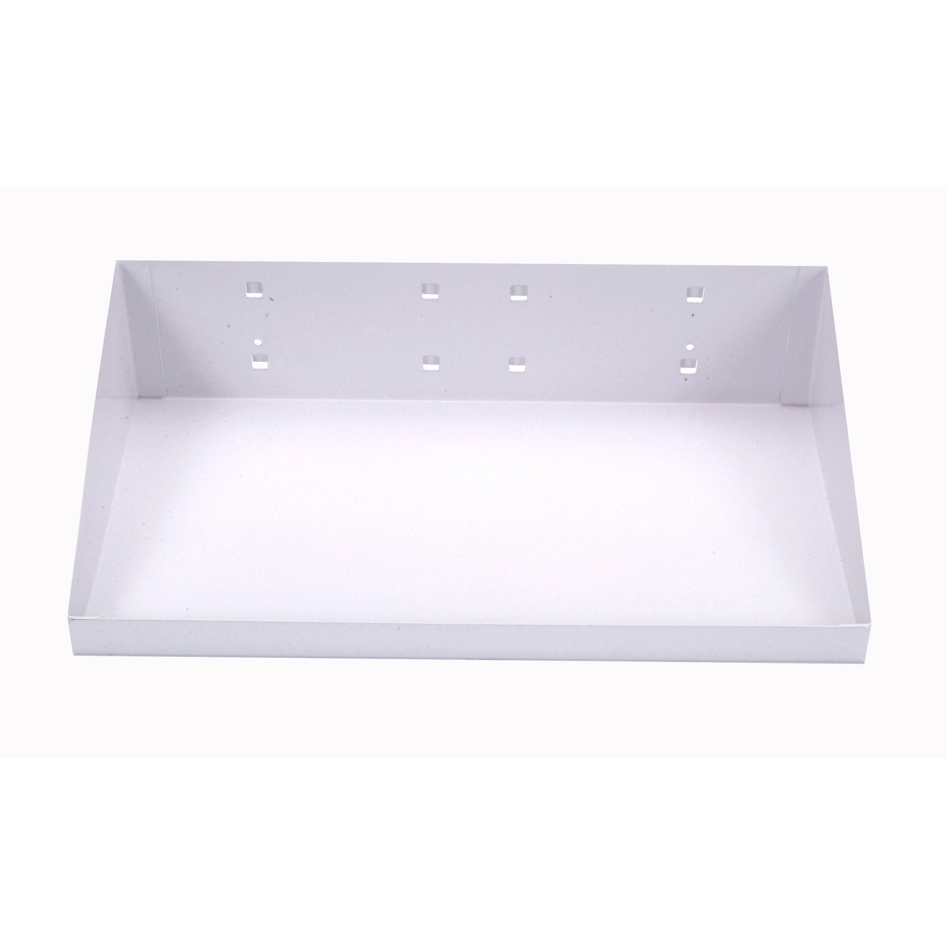 12 In. W x 6 In. D White Epoxy Powder Coated Steel Shelf for LocBoard alt 0