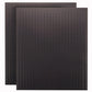 (2) 24 In. W x 48 In. H x 1/4 In. D Custom Painted Jet Black Heavy Duty Tempered Round Hole Pegboards alt 0