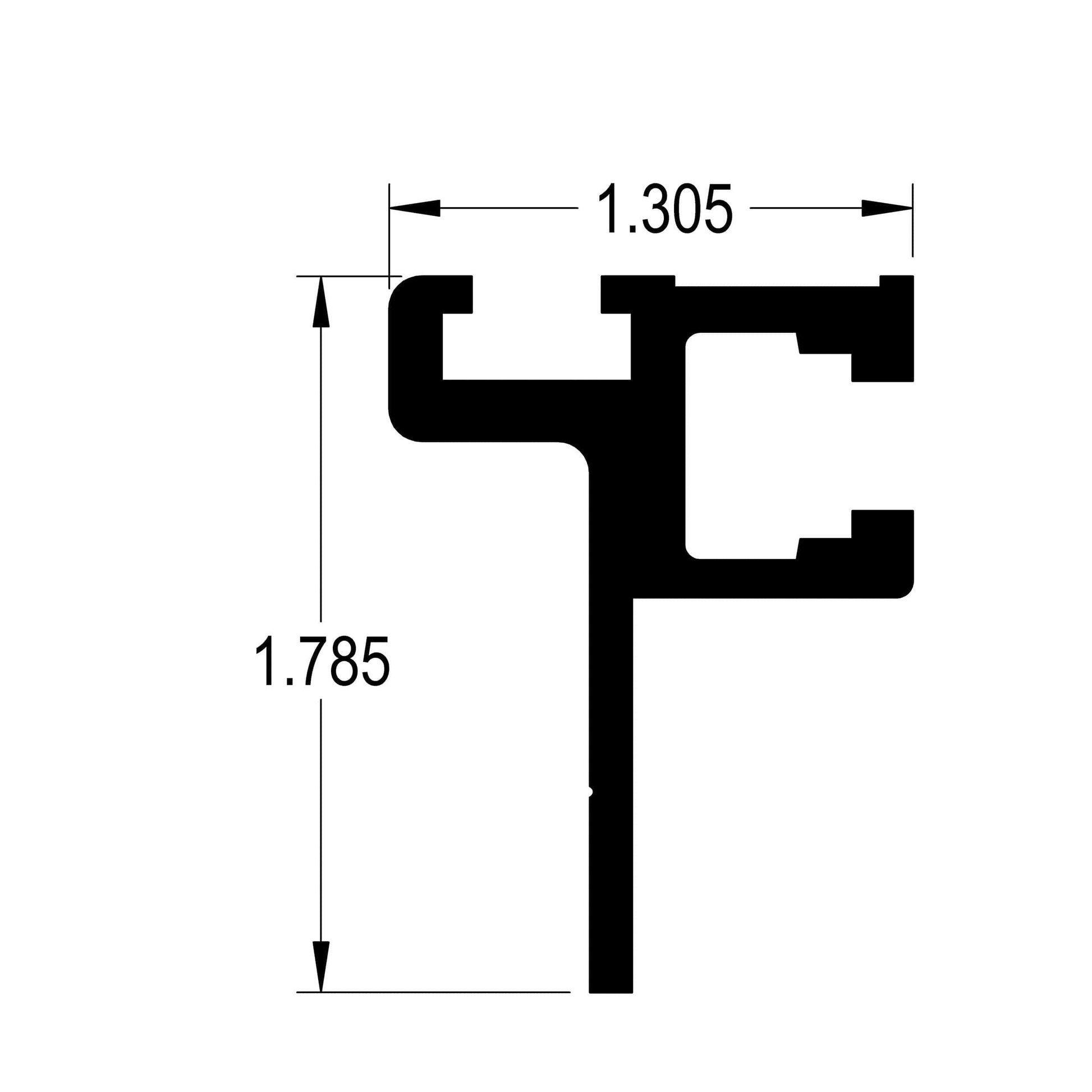 48" Fence Adapter T-Track alt 0
