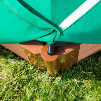 Classic Sienna 7' x  8' x 5.5 " Composite Hexagon Sandbox Kit with Telescoping Canopy/Cover - 2" profile alt 5