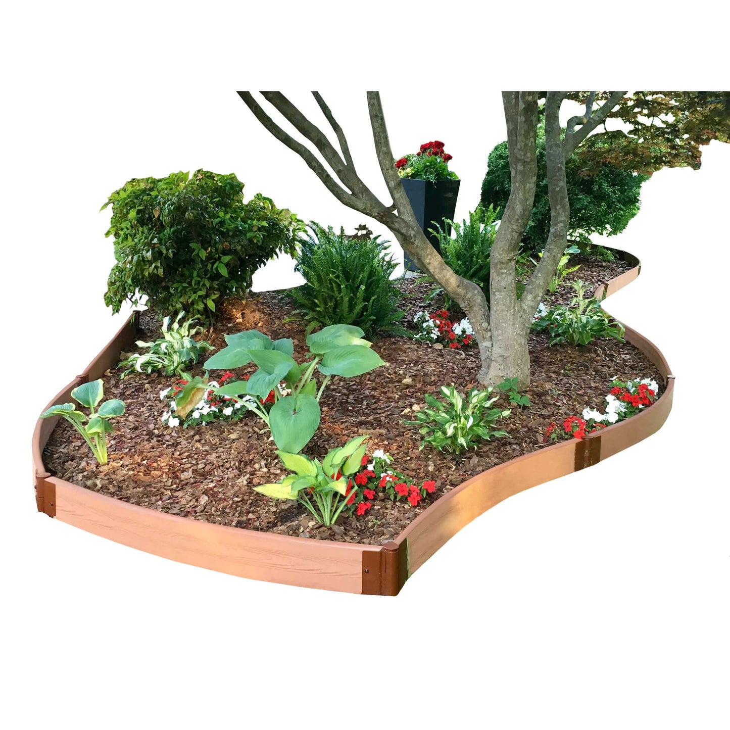 Classic Sienna Curved Landscape Edging Kit 16’ – 2” profile alt 0