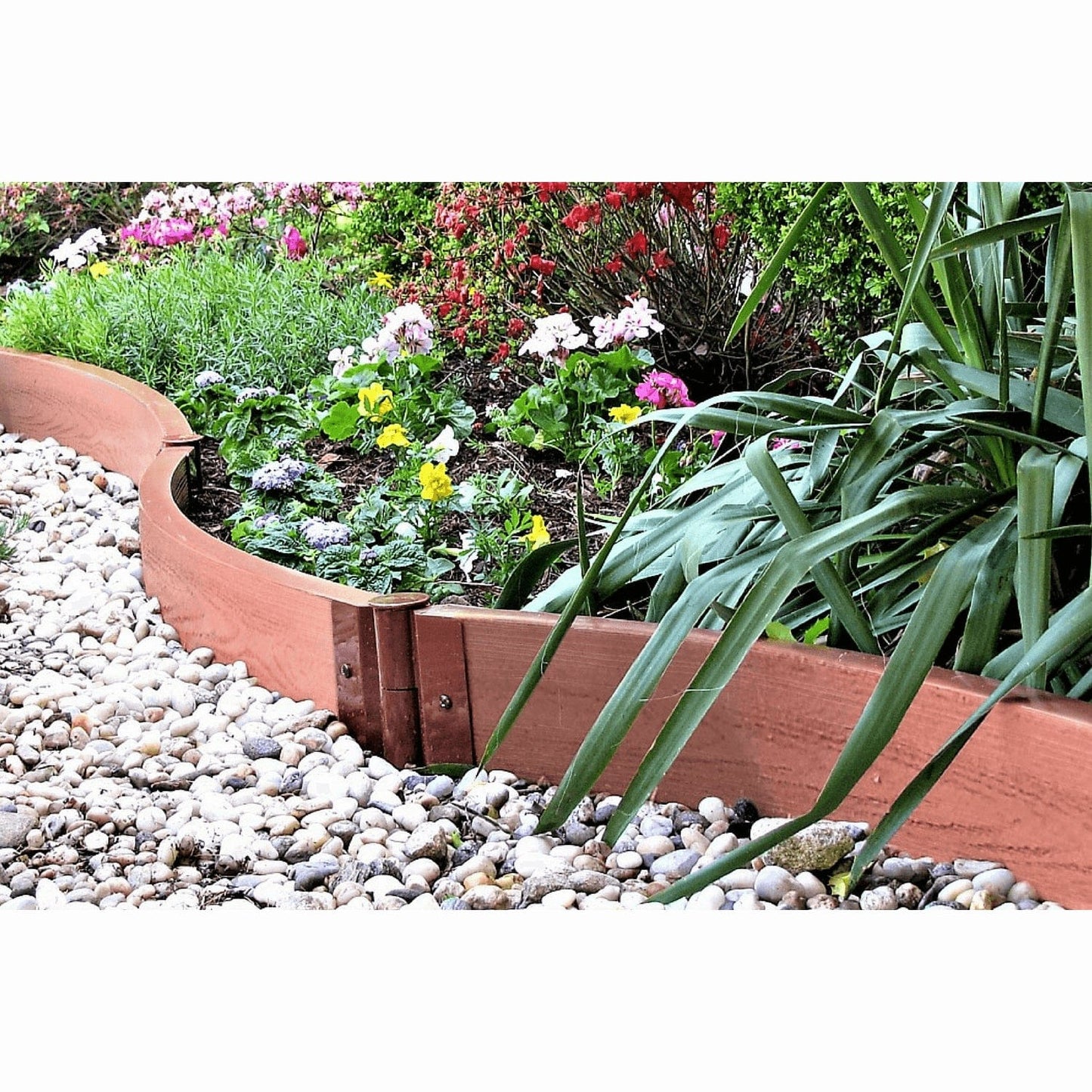 Classic Sienna Curved Landscape Edging Kit 16’ – 2” profile alt 0