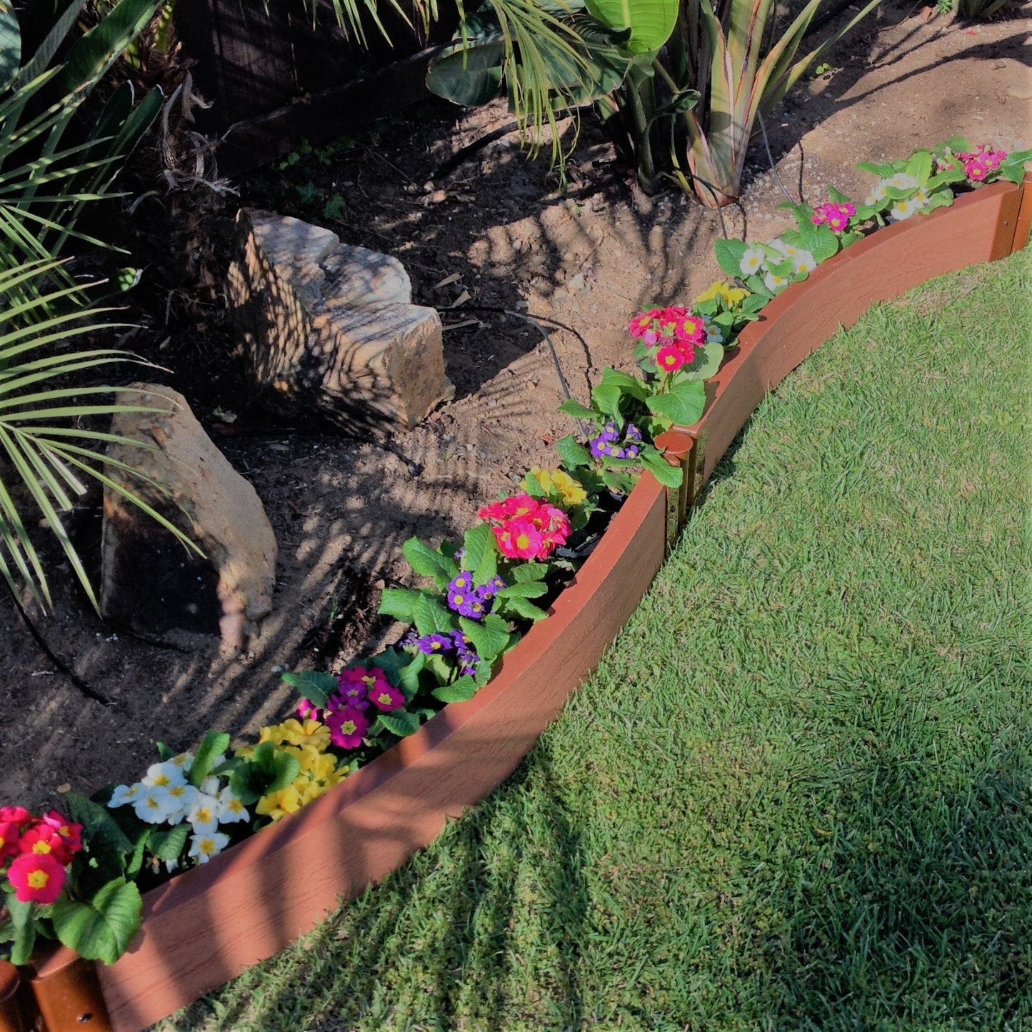 Classic Sienna Curved Landscape Edging Kit 16’ – 2” profile alt 0